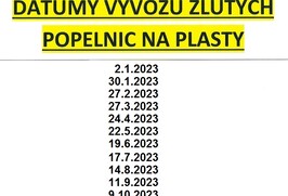 Žlutá popelnice - PLASTY