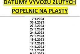 Žlutá popelnice - PLASTY