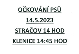 Očkování psů 14.5.2023