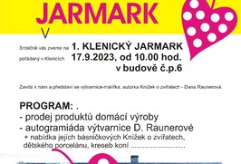 1. Klenický jarmark 17.9.2023