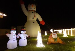 Návštěva vánočně osvětlené obce Libišany