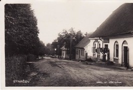 Pohled - Stračov na Nechanice 1932