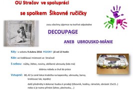 Lekce šikovných ručiček - decoupage