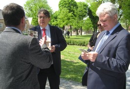 Odhalení pomníku - Vesnice roku 2015 ve Stračově foto Klika