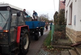 Sběr železa podzim