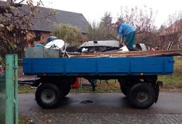 Sběr železa podzim